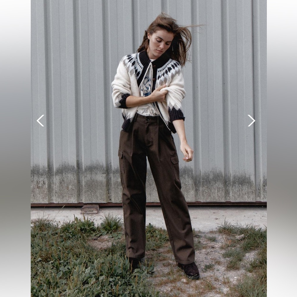 Korea PREVAIL Draped Khaki Cargo Trousers Pants (Low Classic, Ssense, COS)